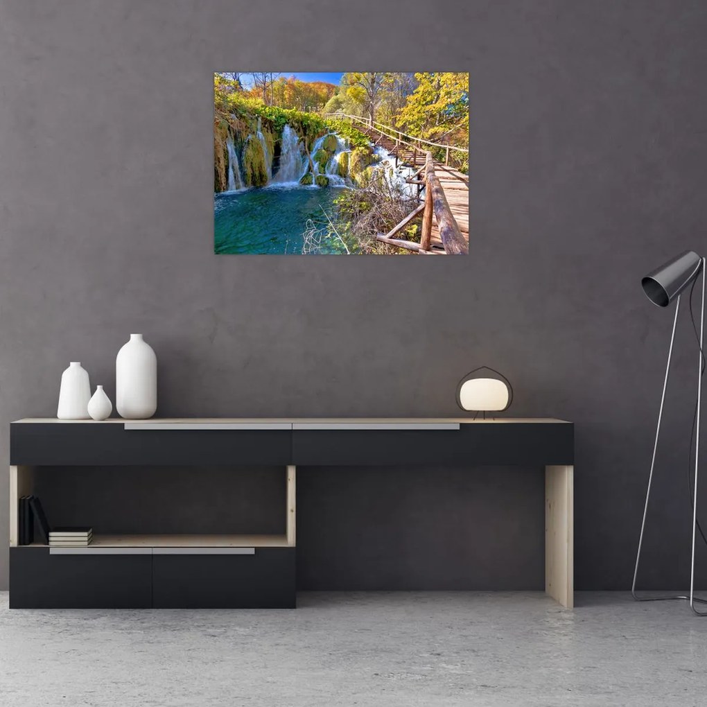 Tablou - Intrare in cascade (70x50 cm)