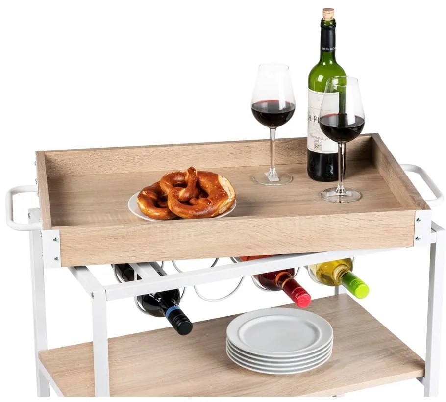 Măsuță de servire cu roți 40x80 cm Rustico – Wenko