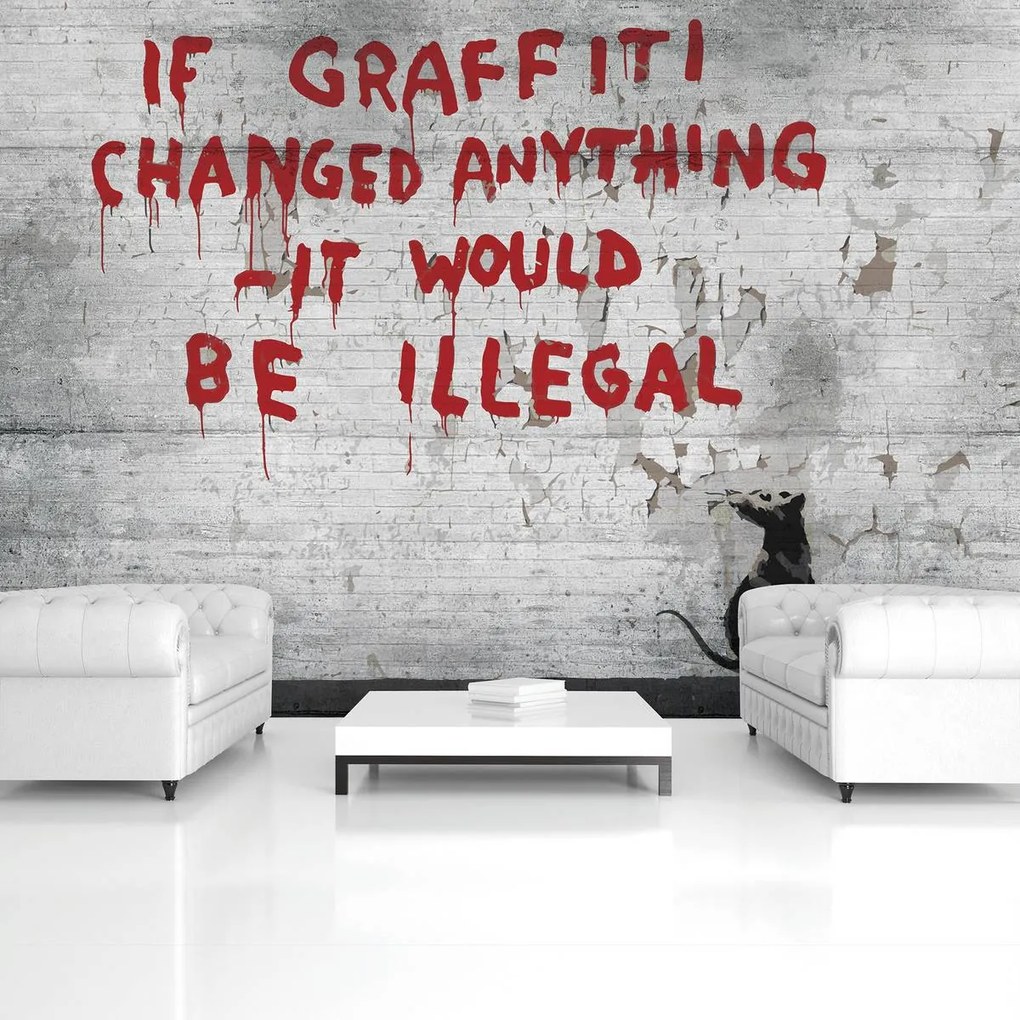 Fototapet - Inscripție Graffiti (254x184 cm)