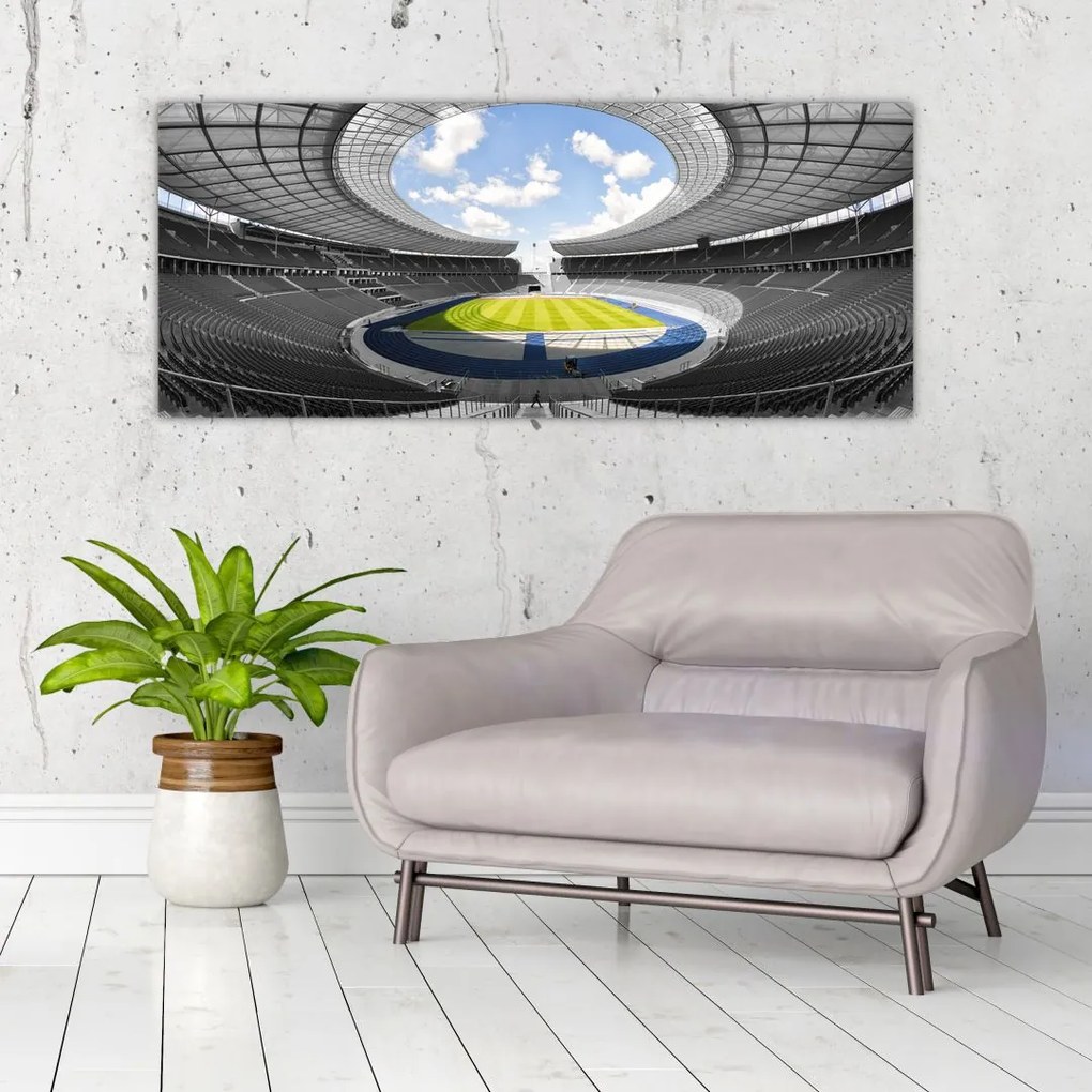 Tablou - stadionul de fodbal (120x50 cm)
