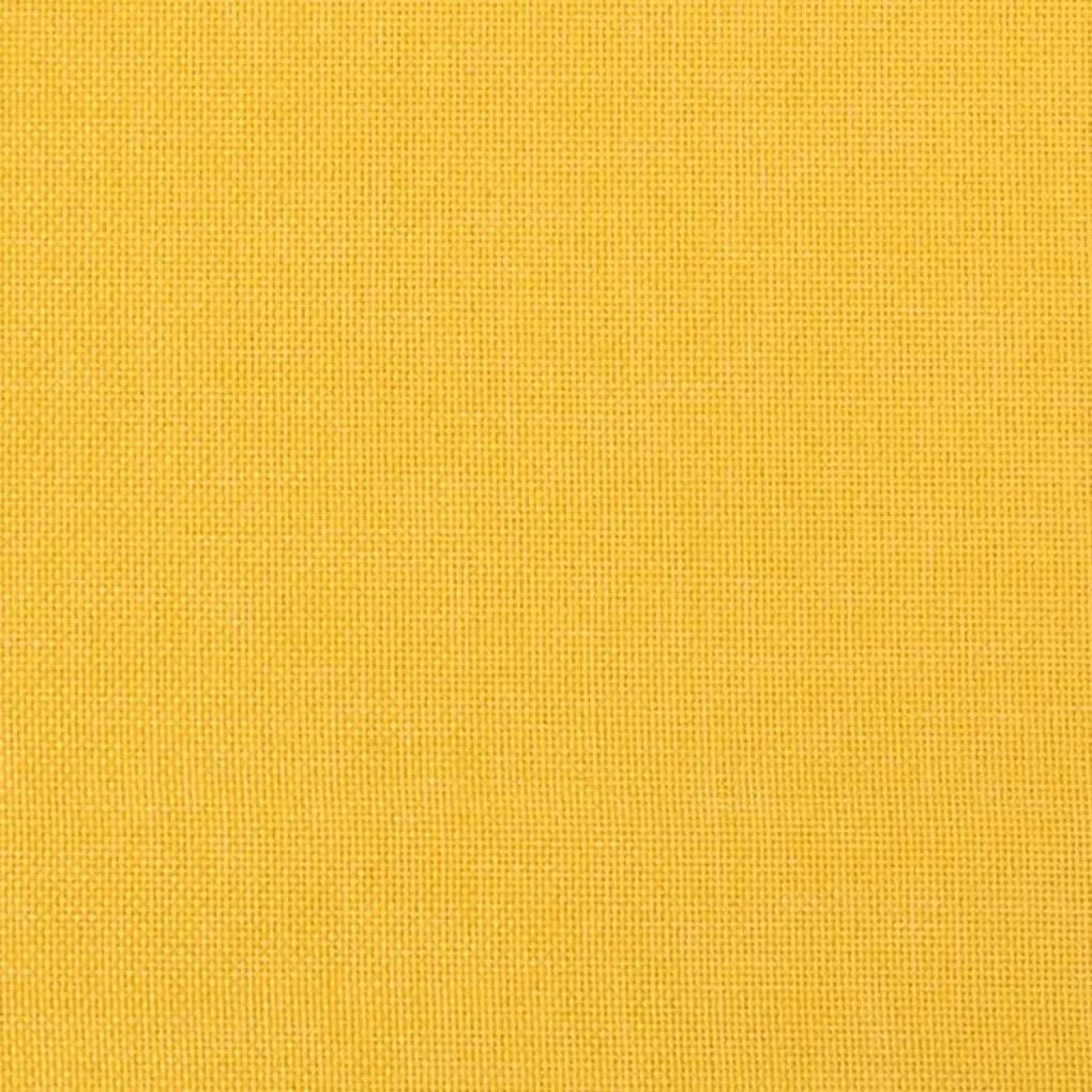 Taburet, galben, 78x56x32 cm, material textil Galben