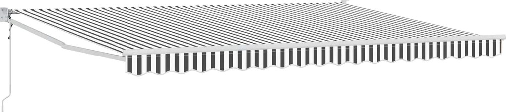 vidaXL Cort electric retractabil Antracit și Alb 4 x 2 m