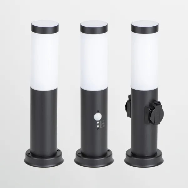 Brilagi - Lampă de exterior cu senzor NOVA 1xE27/15W/230V 40 cm IP44 neagră