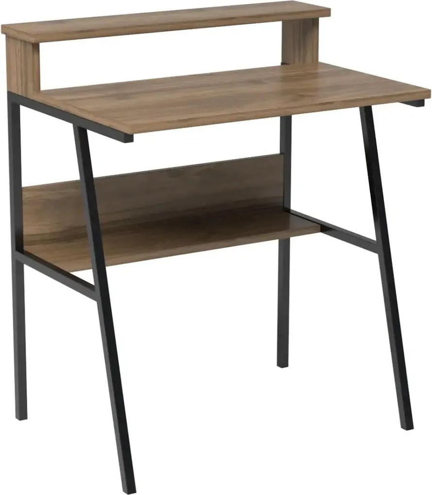 Birou/masa PC, Hodor Homs, nuc/negru,86x70x50 cm