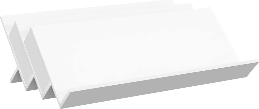 vidaXL Raft pentru reviste cu raft Alb 90 x 53 x 28,5 cm Lemn compozit