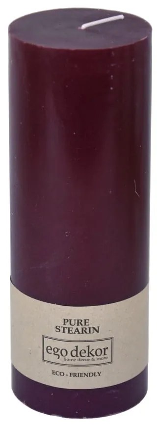 Lumânare Eco candles by Ego dekor Friendly, durată ardere 60 h, vișiniu