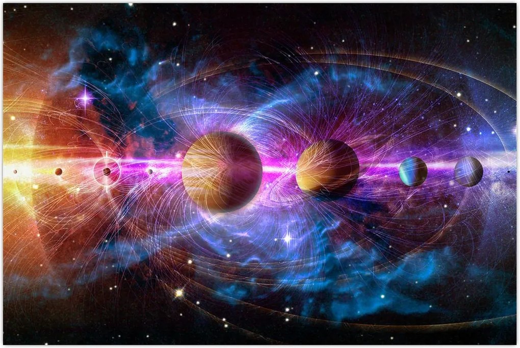 Tablou - Sistemul solar (90x60 cm)