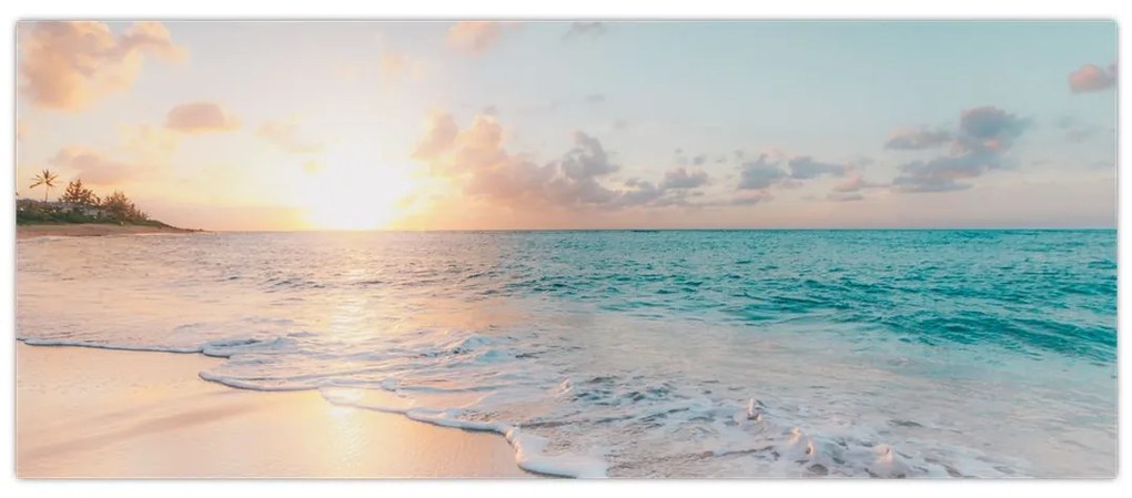 Tablou - Plaja de vis (120x50 cm)