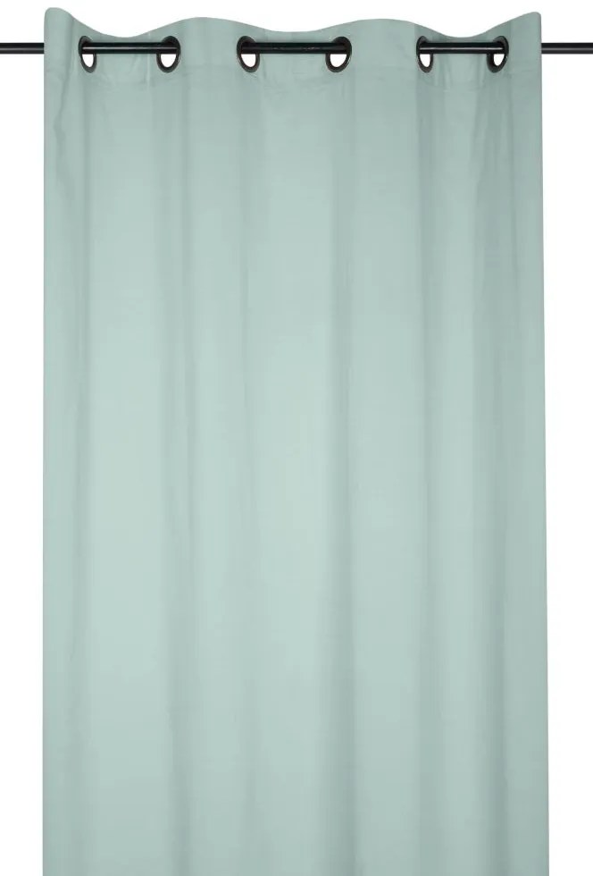 Perdea bumbac turcoaz deschis Aube Eucalyptus 140x260 cm