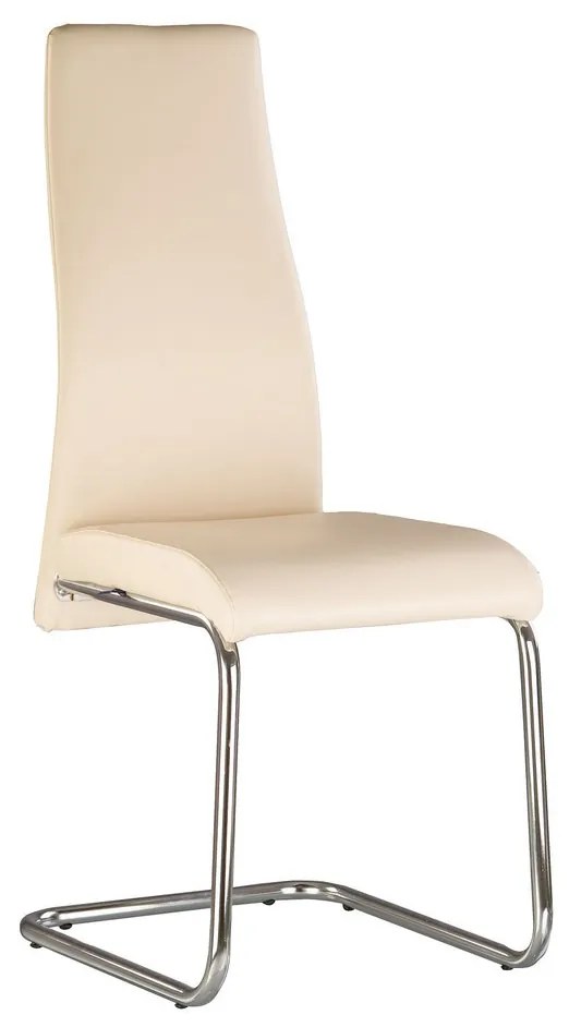 Scaun bucatarie TAILER CF, Crem piele ecologica