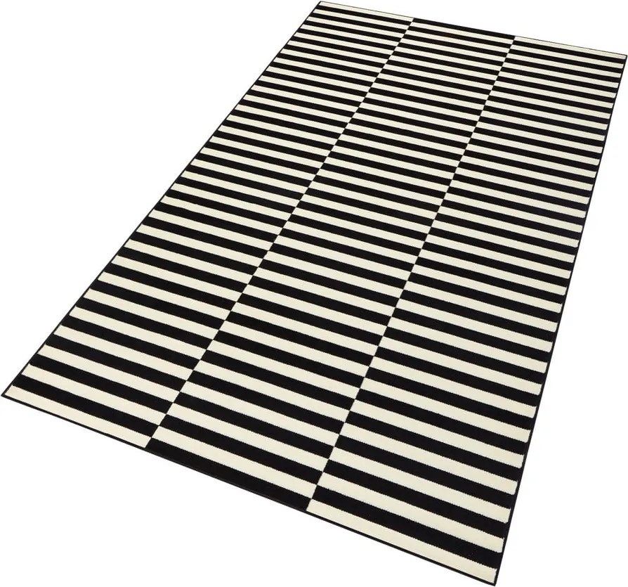 Covor tip traversă Hanse Home Gloria Panel, 80x200 cm, negru-alb