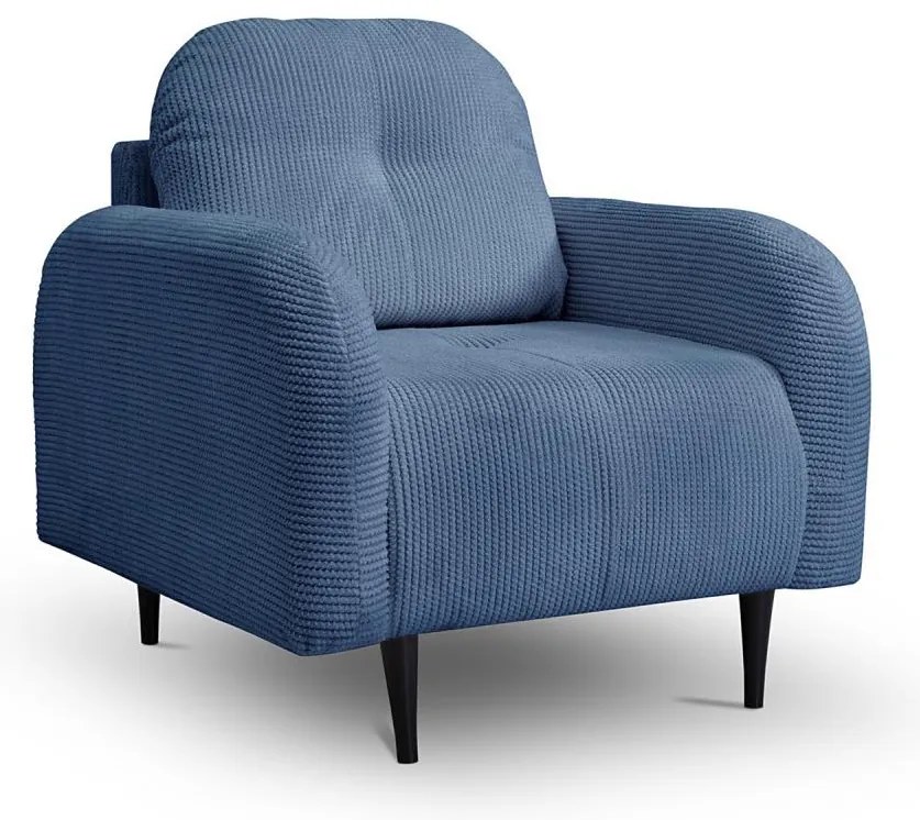 Fotoliu tapițat CLOUDY, albastru