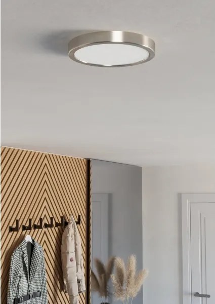 Eglo 901316 - Plafonieră LED FUEVA, 11,5 W, 230 V, 2700/4000/6500 K, Ø21,1 cm, crom