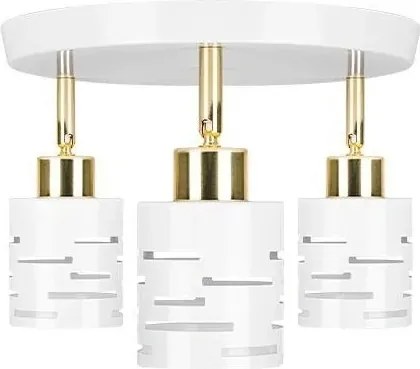 Corp de iluminat tip spot ELEN 3xE27/35W/230V alb/auriu