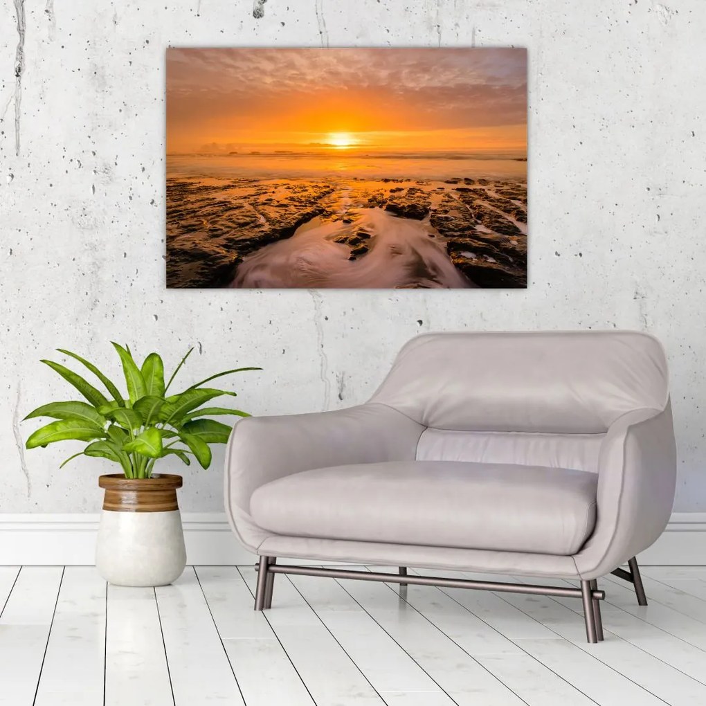 Tablou cu apus de soare (90x60 cm)