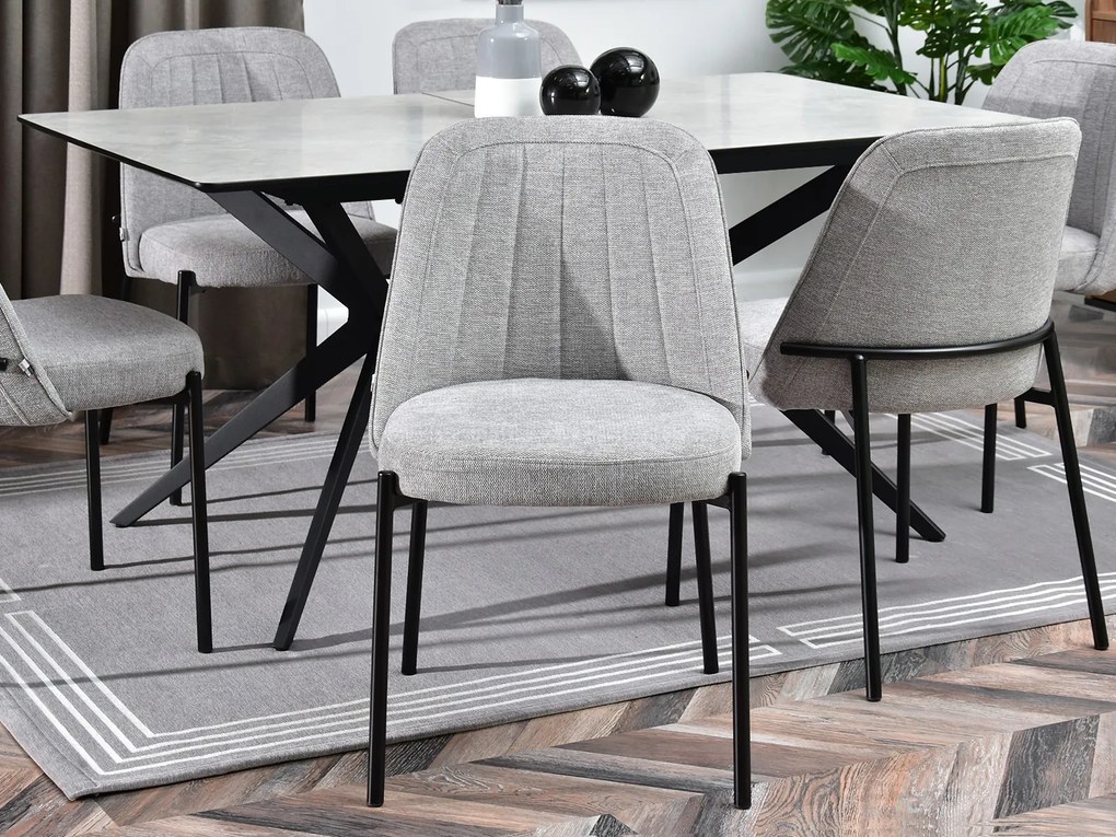 Scaun Ella (gri + negru). Promo -13%. 1111044
