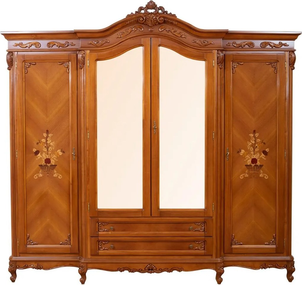 Dulap lemn masiv Isadora, 260 × 66 × 245 cm