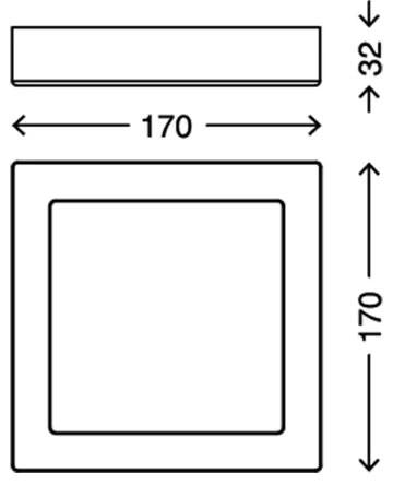 Plafonieră LED FIRE LED/12W/230V alb Briloner 7123-416