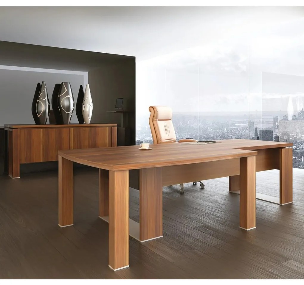 Masă de conferință reglabilă Verno+ S 120 x 120 cm, stejar antracit / negru