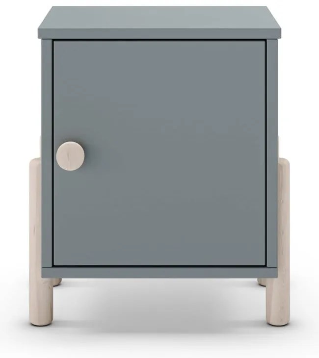 Noptieră de copii verde prăfuit din lemn de pin Enola – Marckeric