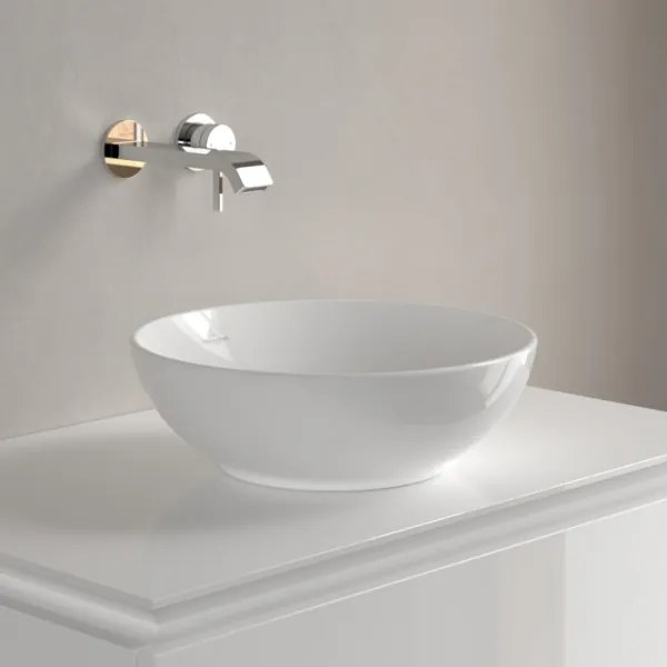 Villeroy & Boch 4A450001 - Lavoar pentru montare pe blat LOOP&FRIENDS, Ø 38 cm, ceramică albă