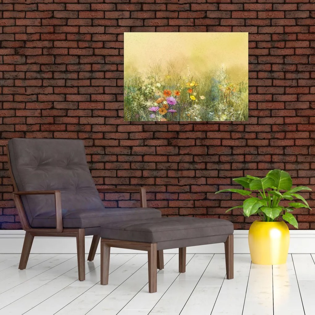 Tablou - Pajiște pictată (70x50 cm)