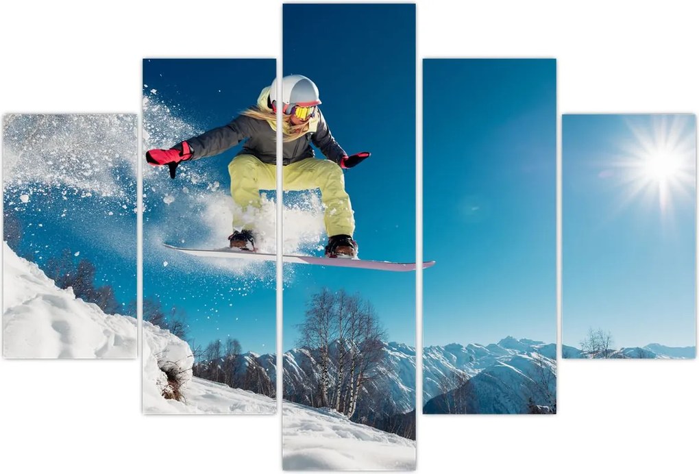 Tablou - Snowboarder (150x105 cm)