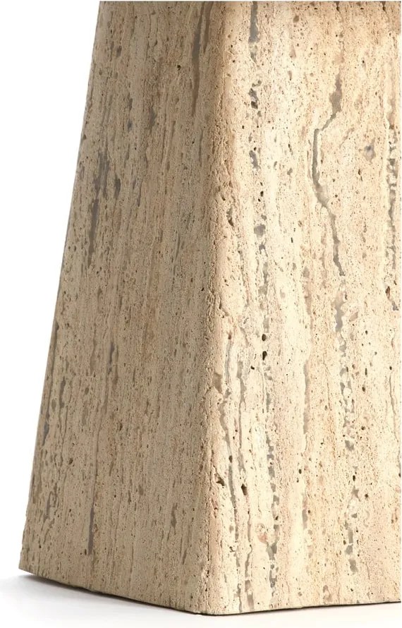 Măsuță auxiliară cu blat din piatră 45x45 cm Kepami – Light &amp; Living