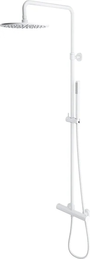 Coloana de dus Omnires Y cu baterie termostatata finisaj alb mat
