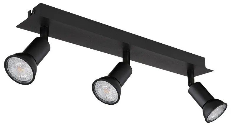 Plafoniera 3L design modern Drew negru