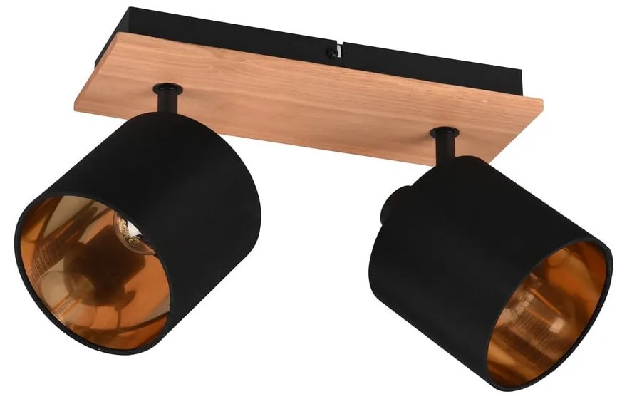 Spot negru/în culoare naturală ø 12 cm Tommy – Trio