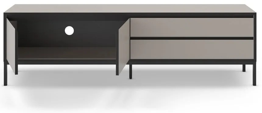 Masă TV gri/bej 180x55 cm Lorenza – Marckeric