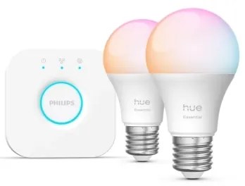 Kit de pornire Philips Hue WACA 2xE27/8W/230V 2200-6500K + dispozitiv de conectare