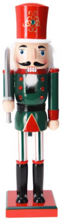 Bunicul nucilor, figură din lemn de pin, 38 cm