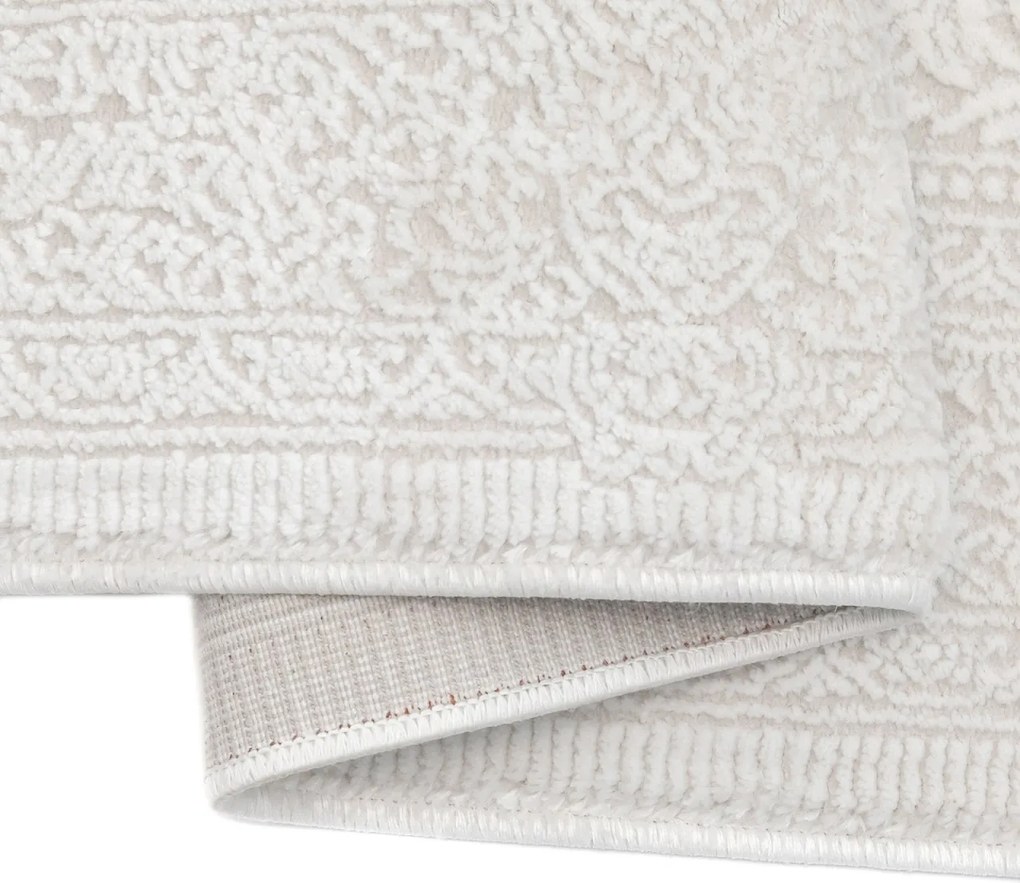 Covor Modern Living, Dormitor Dreptunghiular Porto 0605A Crem (Alege dimensiunea: 60 x 130)