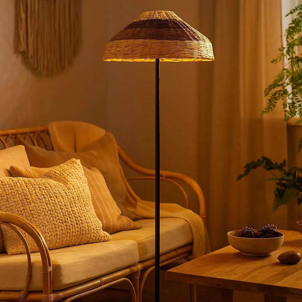 Lampa de podea boho style design natural Caro