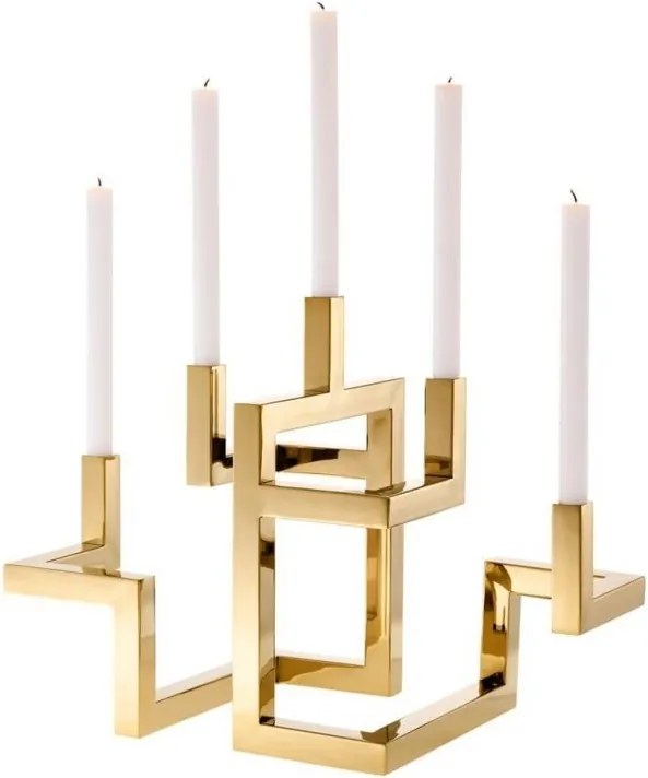 Suport pentru 5 lumanari, design LUX Skyline, alama 112881 HZ