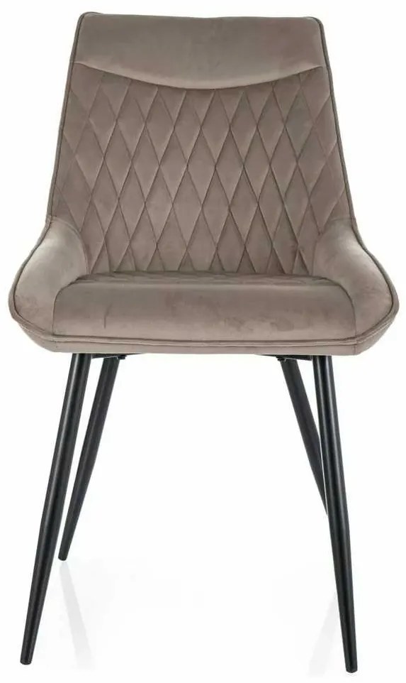 Scaun de bucătărie Misty Velvet, bej