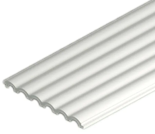Panou riflaj decorativ 3D din polimer rigid, model Cloud - 12x1.2x250 cm