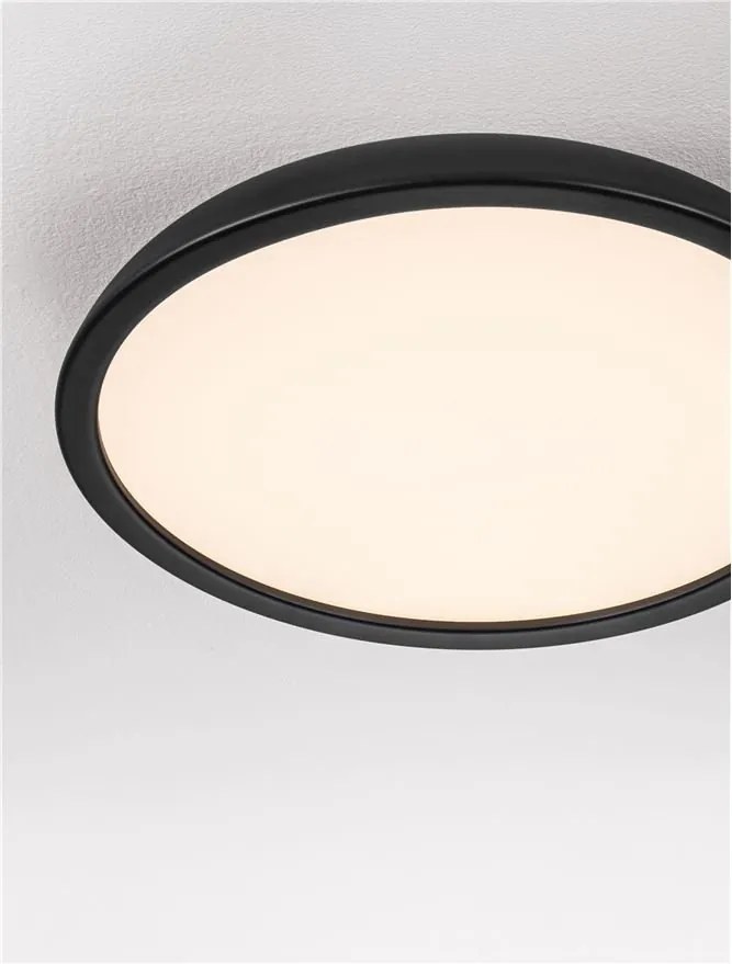 Lustra LED aplicata stil modern FELICIA negru 60cm