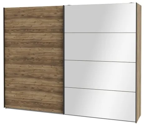 Dulap OREN cu oglindă, 270 x 210 cm, stejar artisan