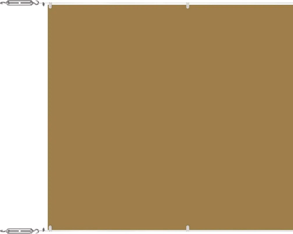 vidaXL Copertină verticală, bej, 60x600 cm, țesătură Oxford