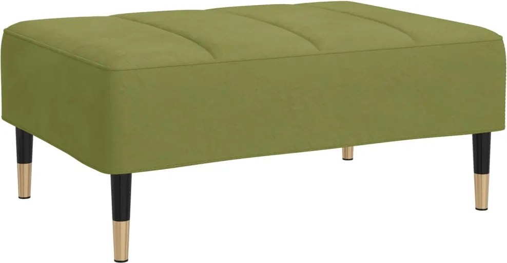vidaXL Taburet, verde deschis, 78x56x32 cm, catifea