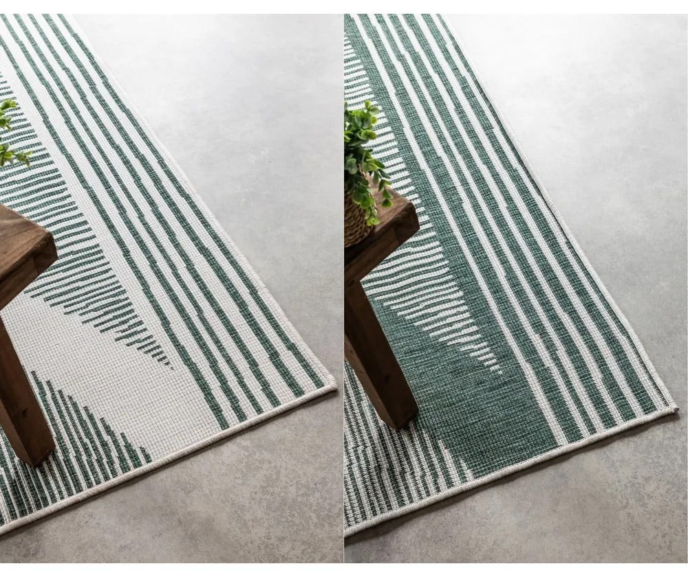 Covor de exterior verde/crem 80x150 cm Gemini – Elle Decoration