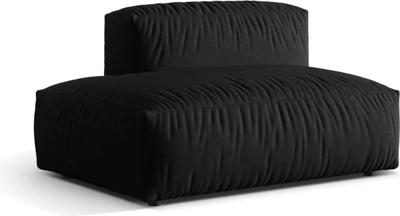 Modul pentru canapea modulară negru (cu colț pe partea stângă ) Martina – Micadoni Home