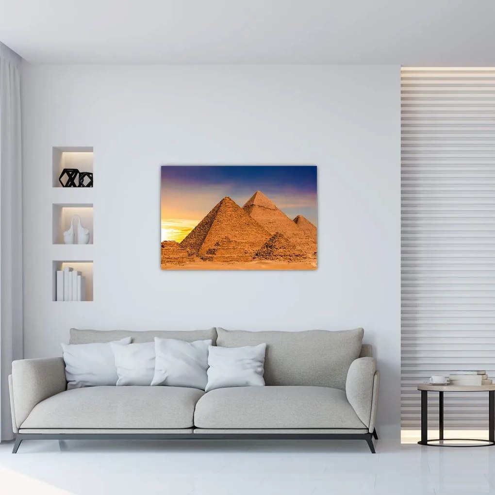 Tablou - Piremidele din Egipt (90x60 cm)