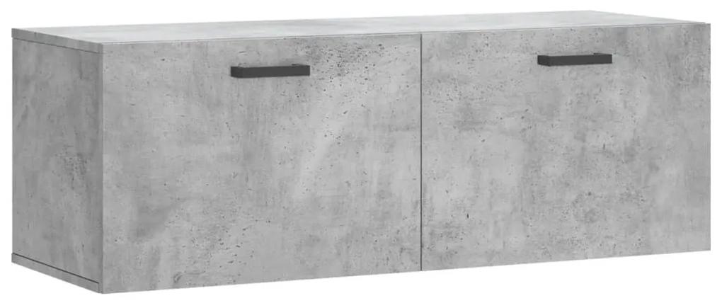 830136 vidaXL Dulap de perete, gri beton, 100x36,5x35 cm, lemn prelucrat