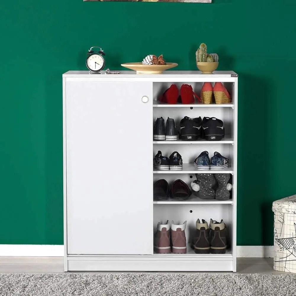 Comoda Multifunctionala Adore Diamond, 2 usi glisante, 5 rafturi, 91 x 105 x 37 cm