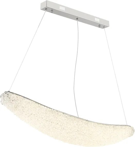 Globo 68524-40 - Lustru LED dimabil pe cablu KRISTALLA LED/40W/230V crom lucios + telecomandă