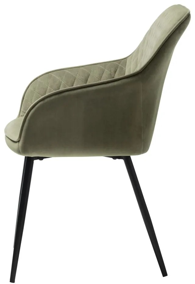 Scaun de dining kaki din catifea Milton – Unique Furniture